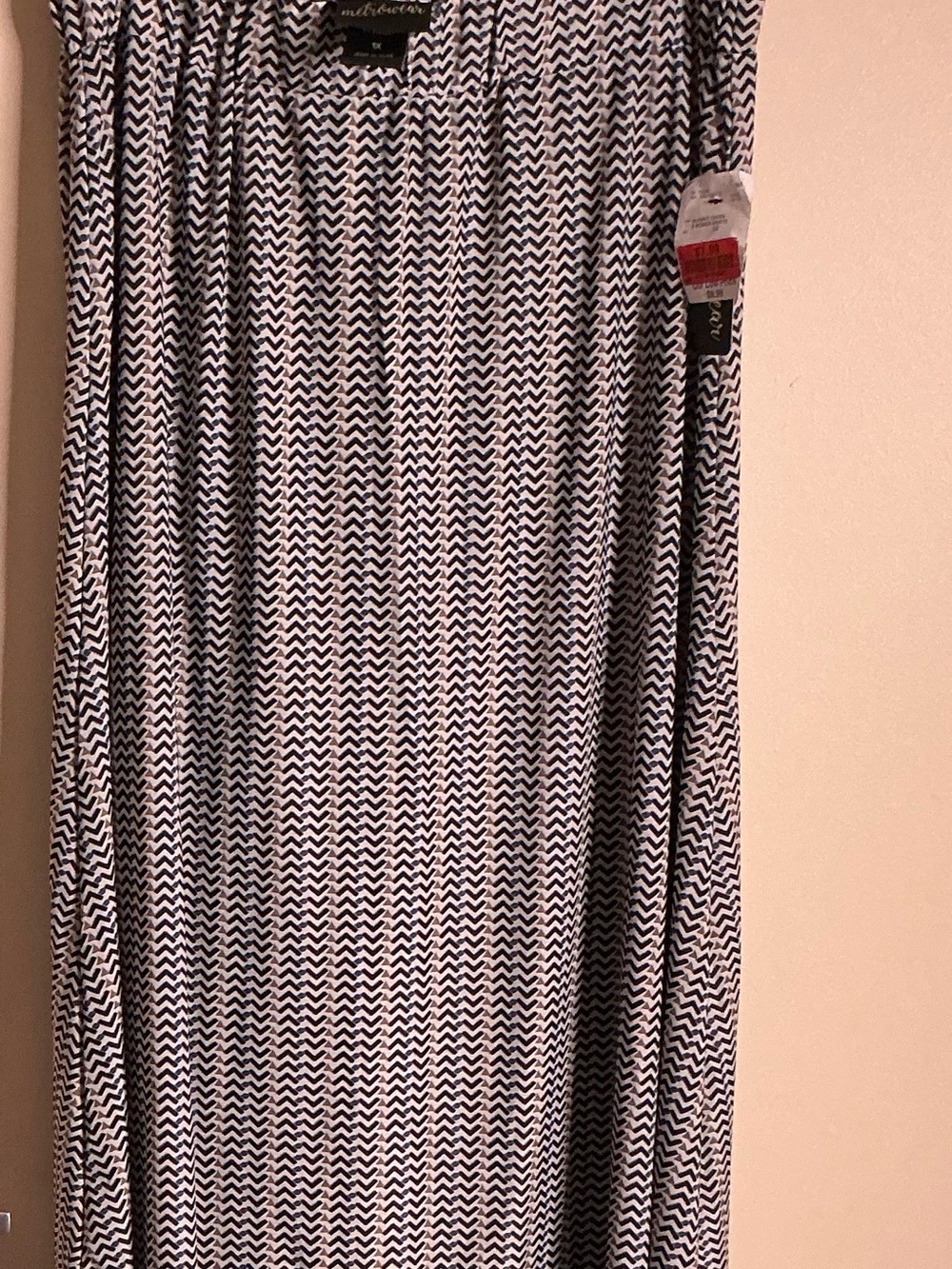 Black & White Chevron Maxi Skirt